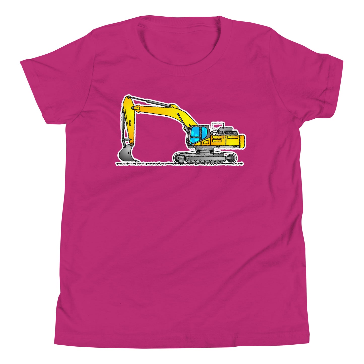 Youth Yellow Excavator T-Shirt