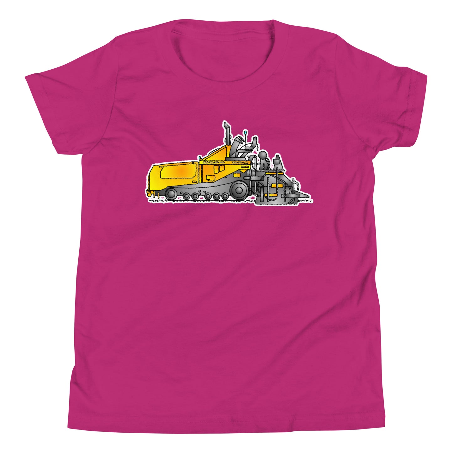 Youth Yellow Asphalt Paver T-Shirt