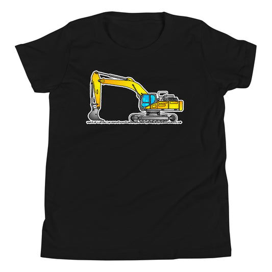 Youth Yellow Excavator T-Shirt
