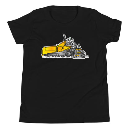 Youth Yellow Asphalt Paver T-Shirt