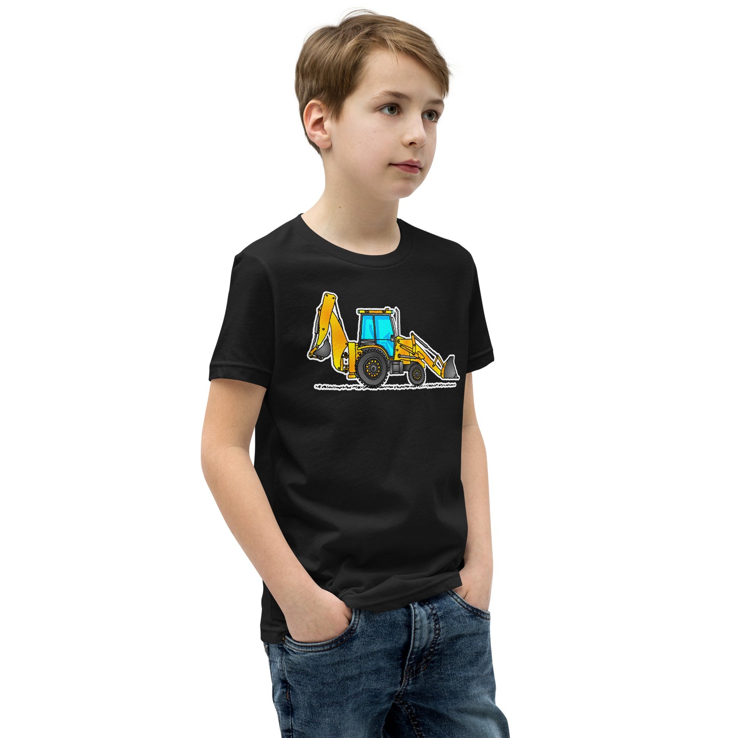 Youth Yellow Backhoe T-Shirt