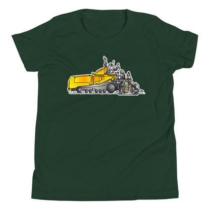 Youth Yellow Asphalt Paver T-Shirt