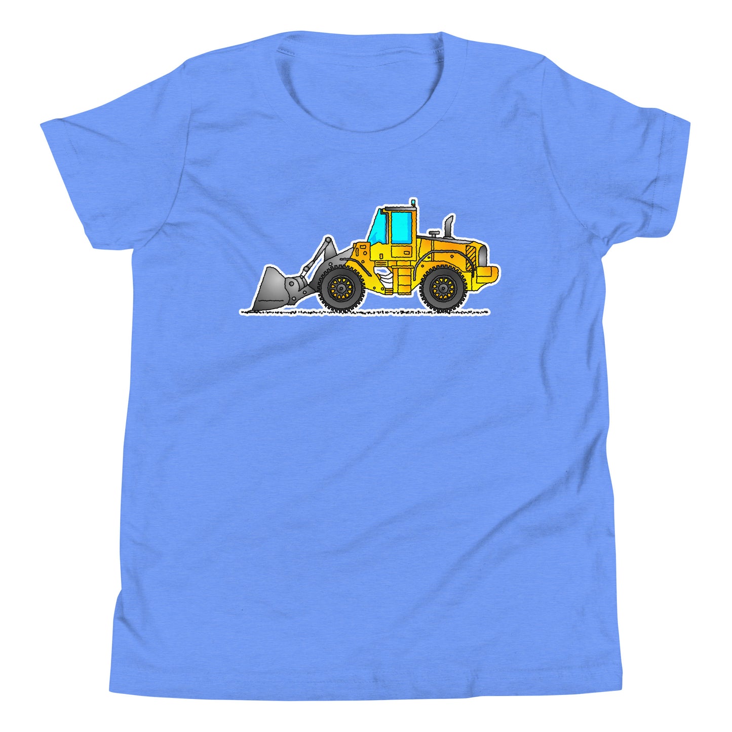 Youth Yellow Wheel Loader T-Shirt