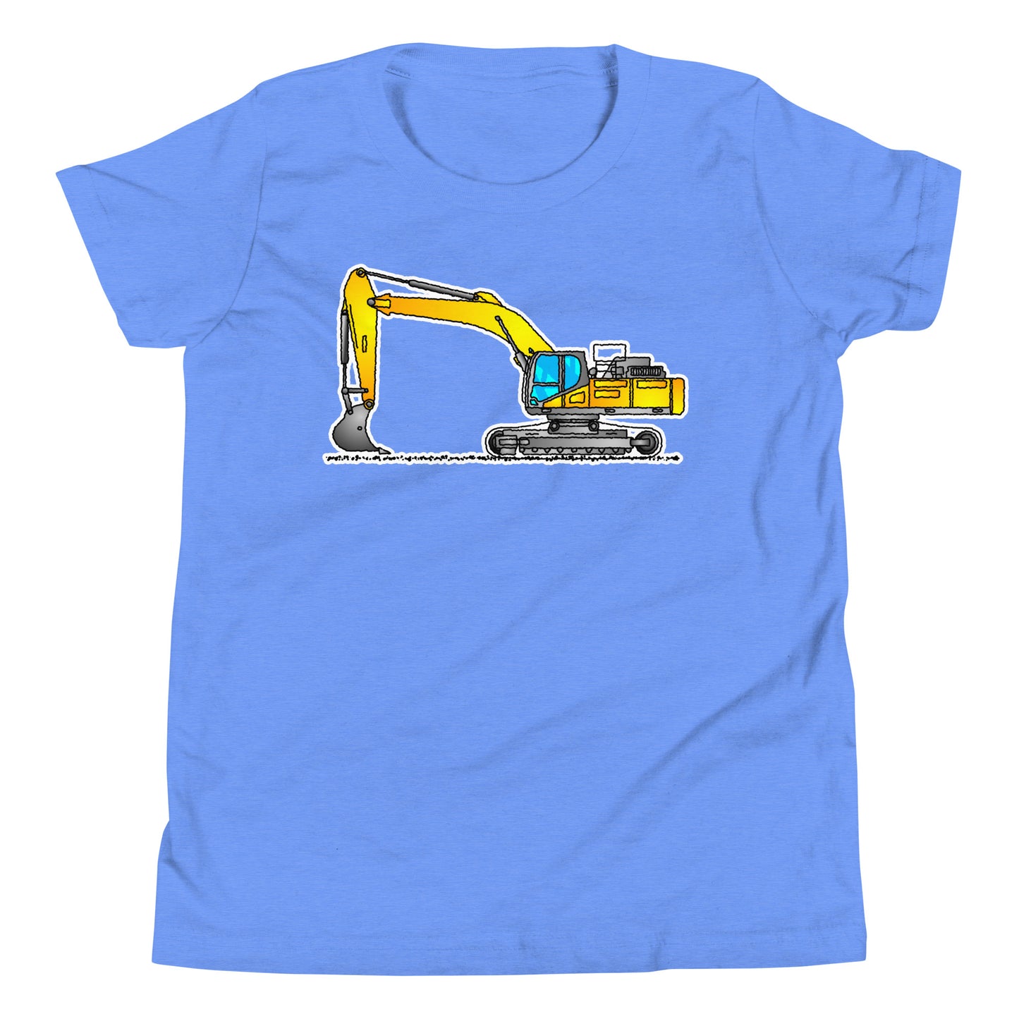 Youth Yellow Excavator T-Shirt