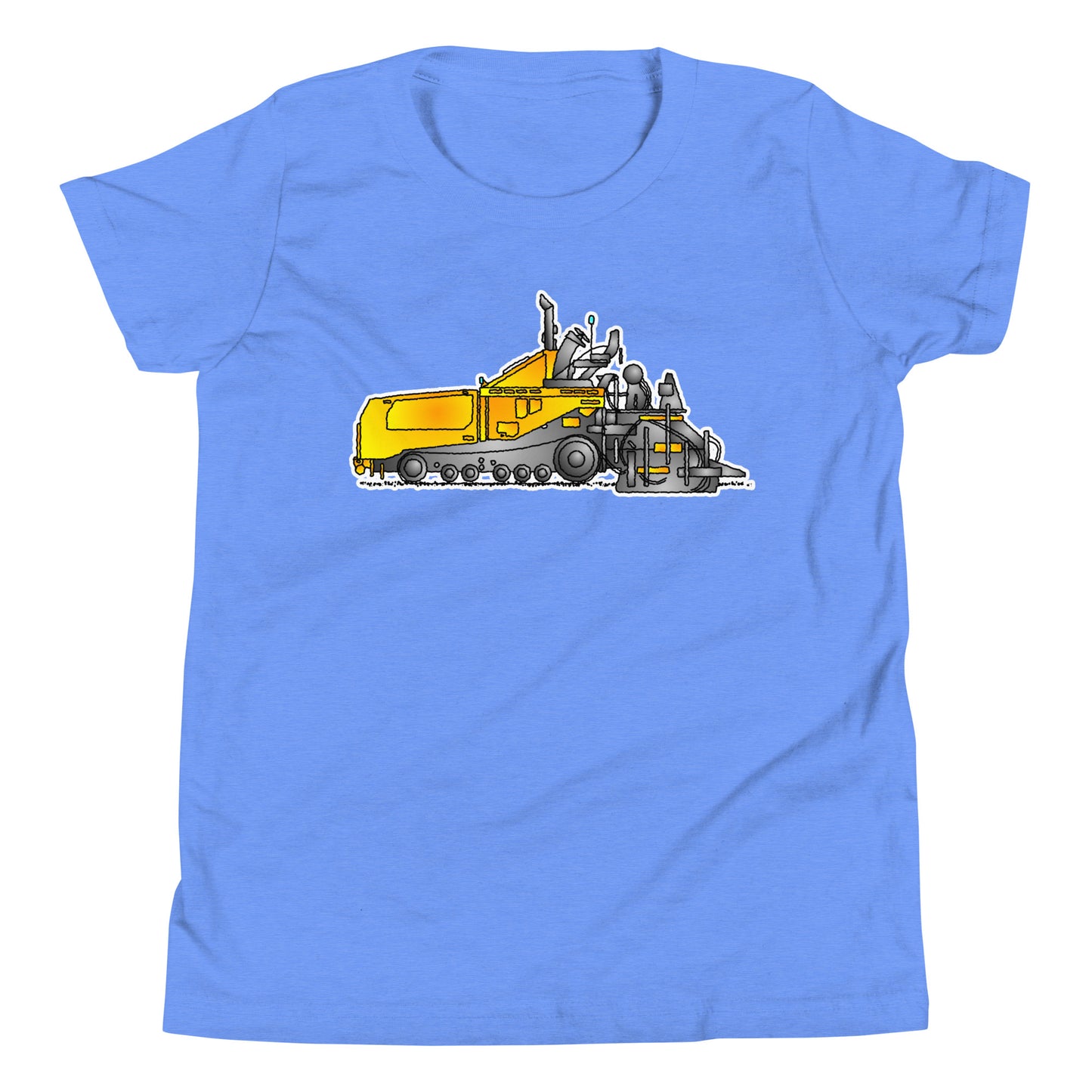 Youth Yellow Asphalt Paver T-Shirt