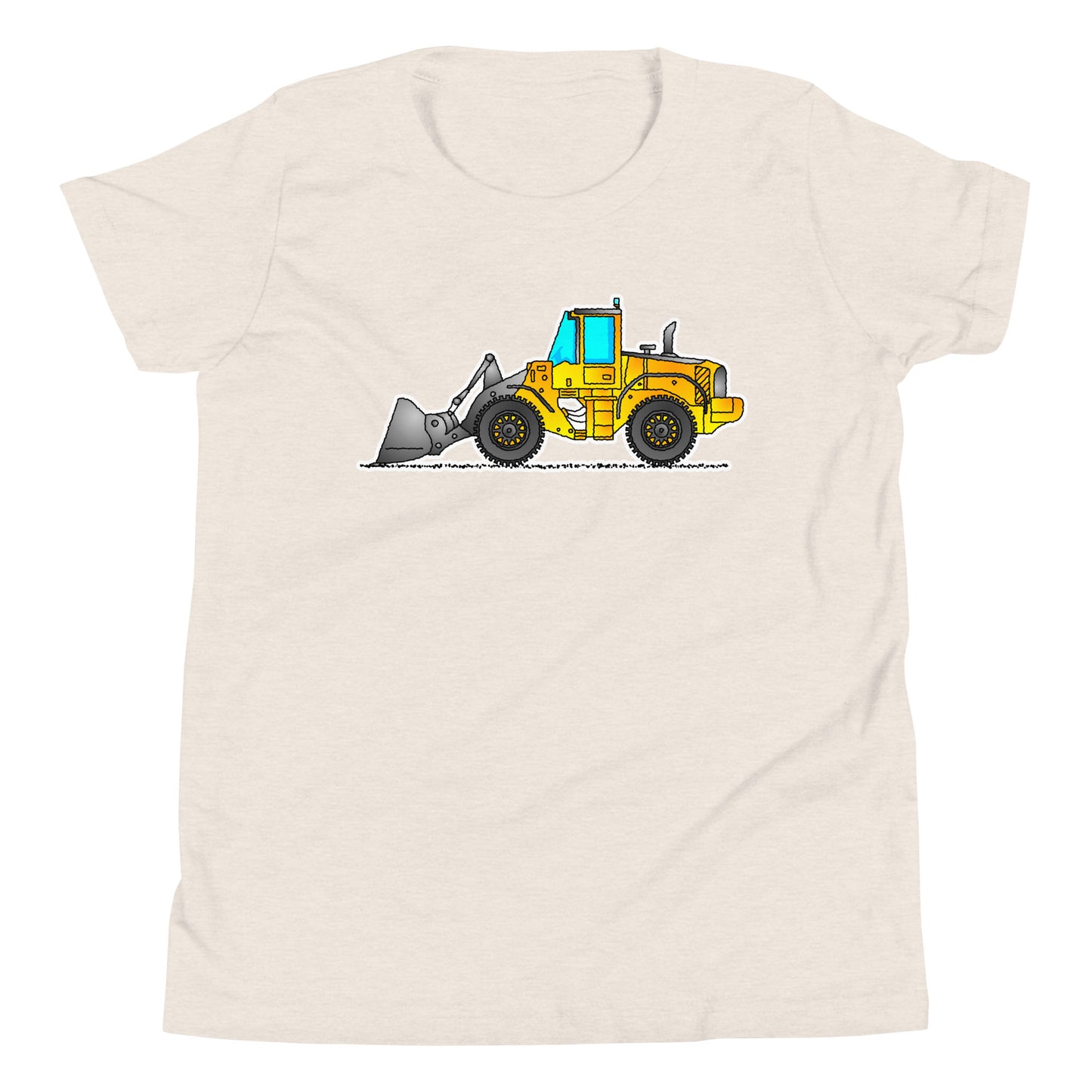 Youth Yellow Wheel Loader T-Shirt