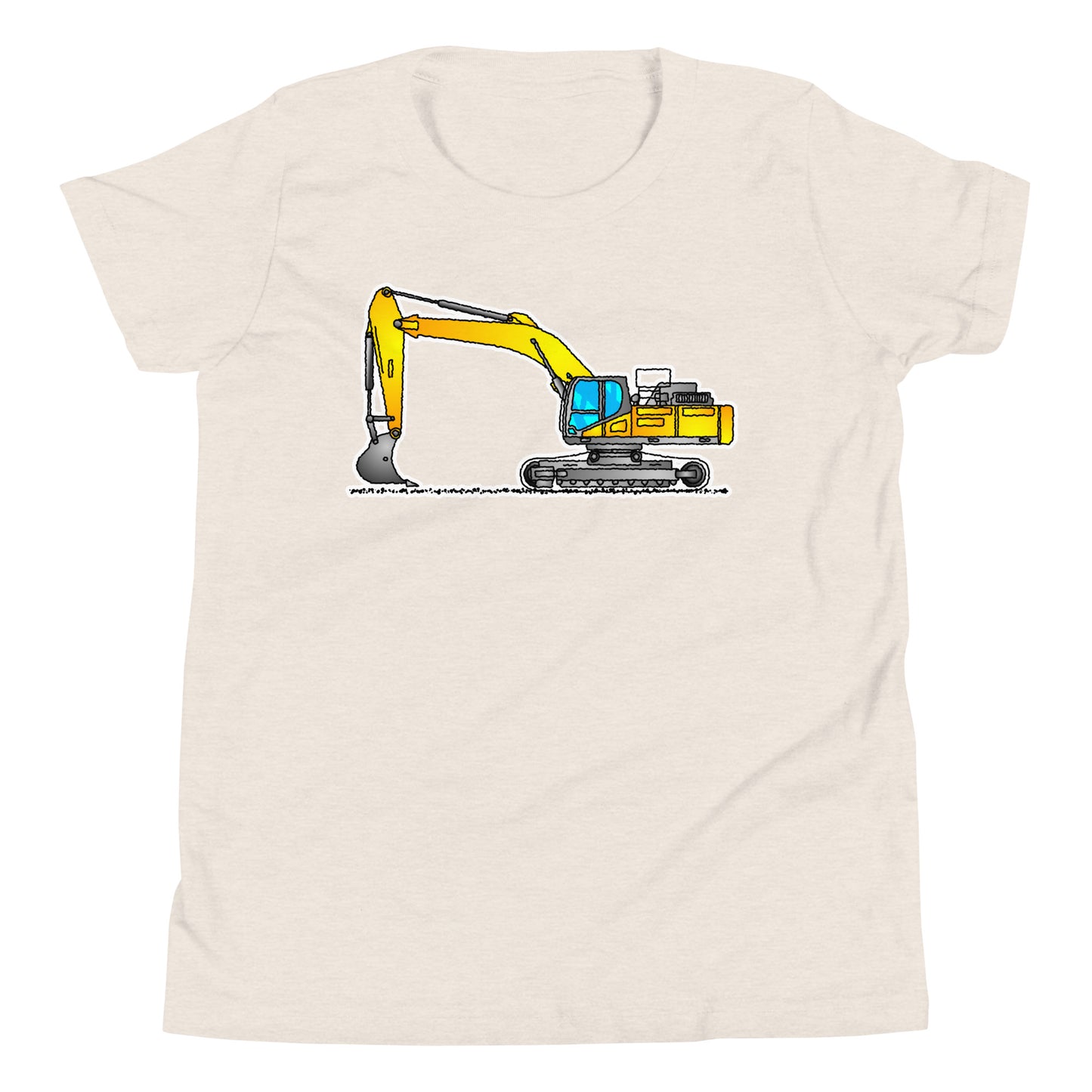 Youth Yellow Excavator T-Shirt