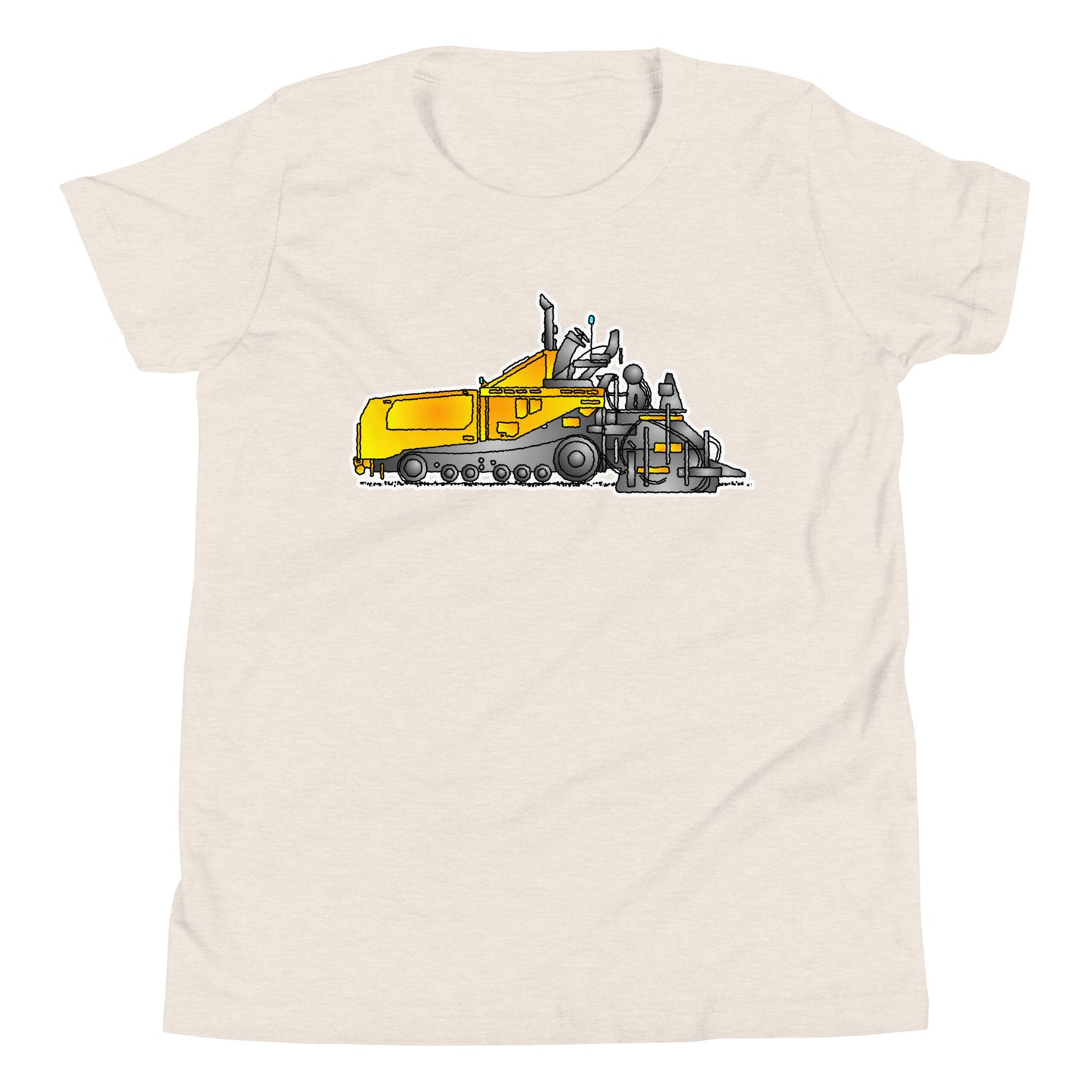 Youth Yellow Asphalt Paver T-Shirt