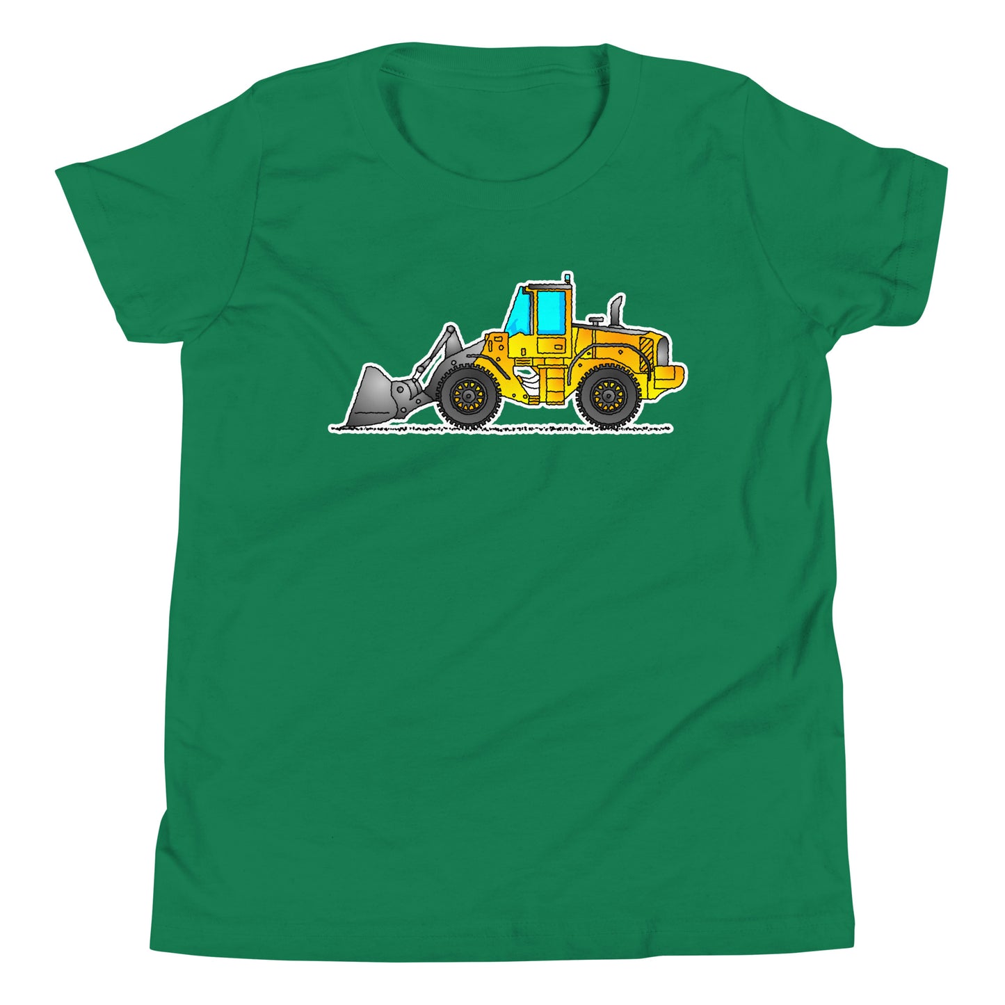 Youth Yellow Wheel Loader T-Shirt