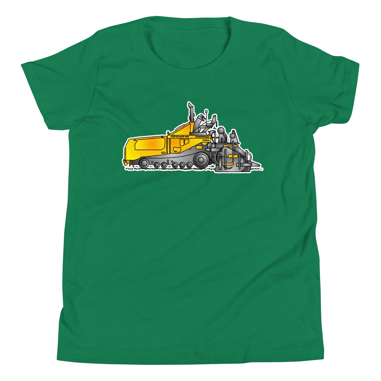 Youth Yellow Asphalt Paver T-Shirt