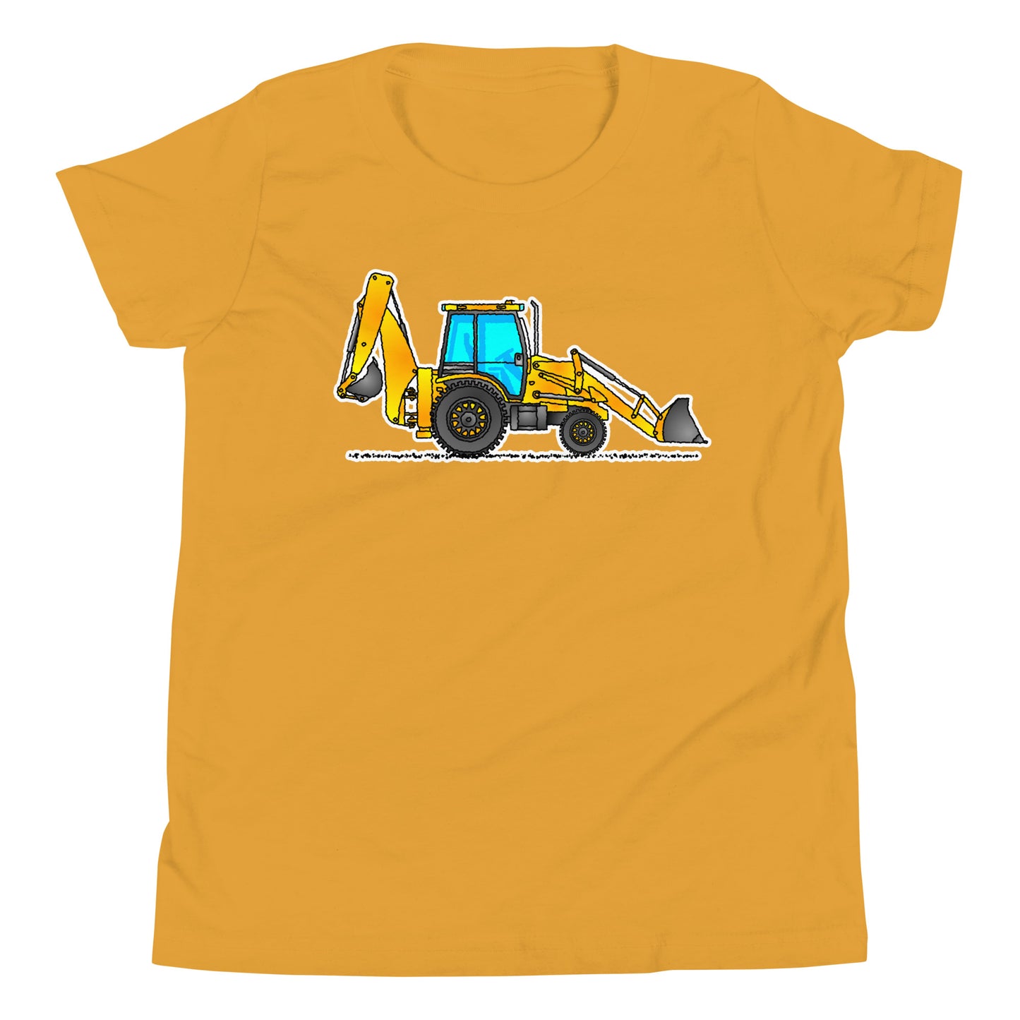 Youth Yellow Backhoe T-Shirt