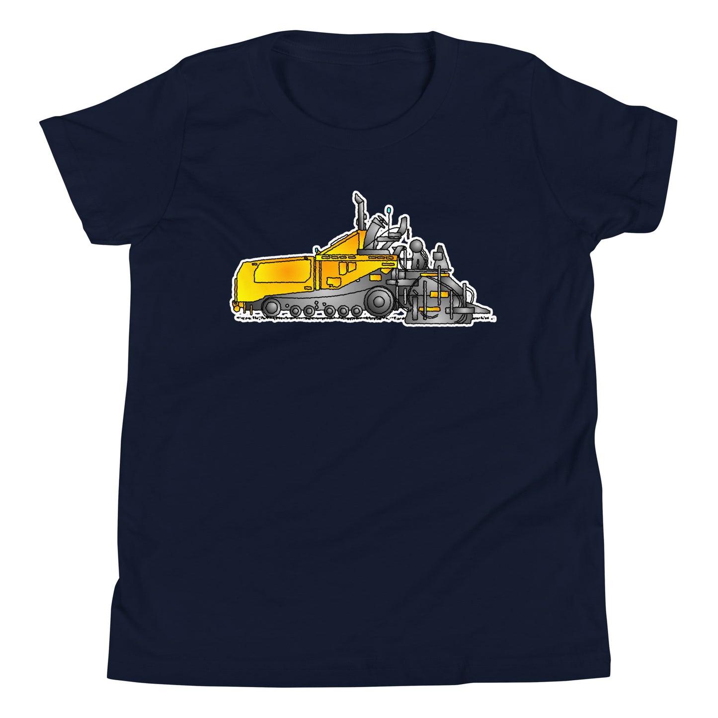 Youth Yellow Asphalt Paver T-Shirt