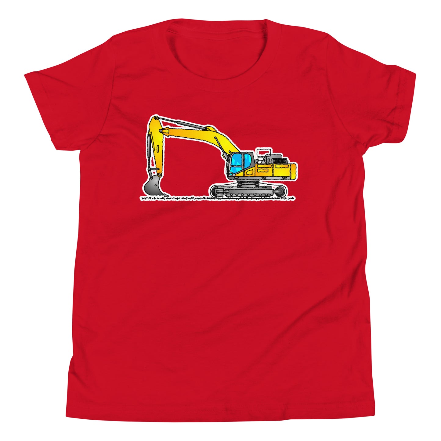 Youth Yellow Excavator T-Shirt