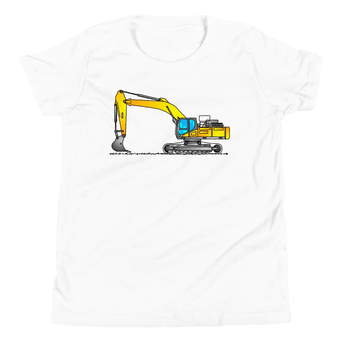 Youth Yellow Excavator T-Shirt