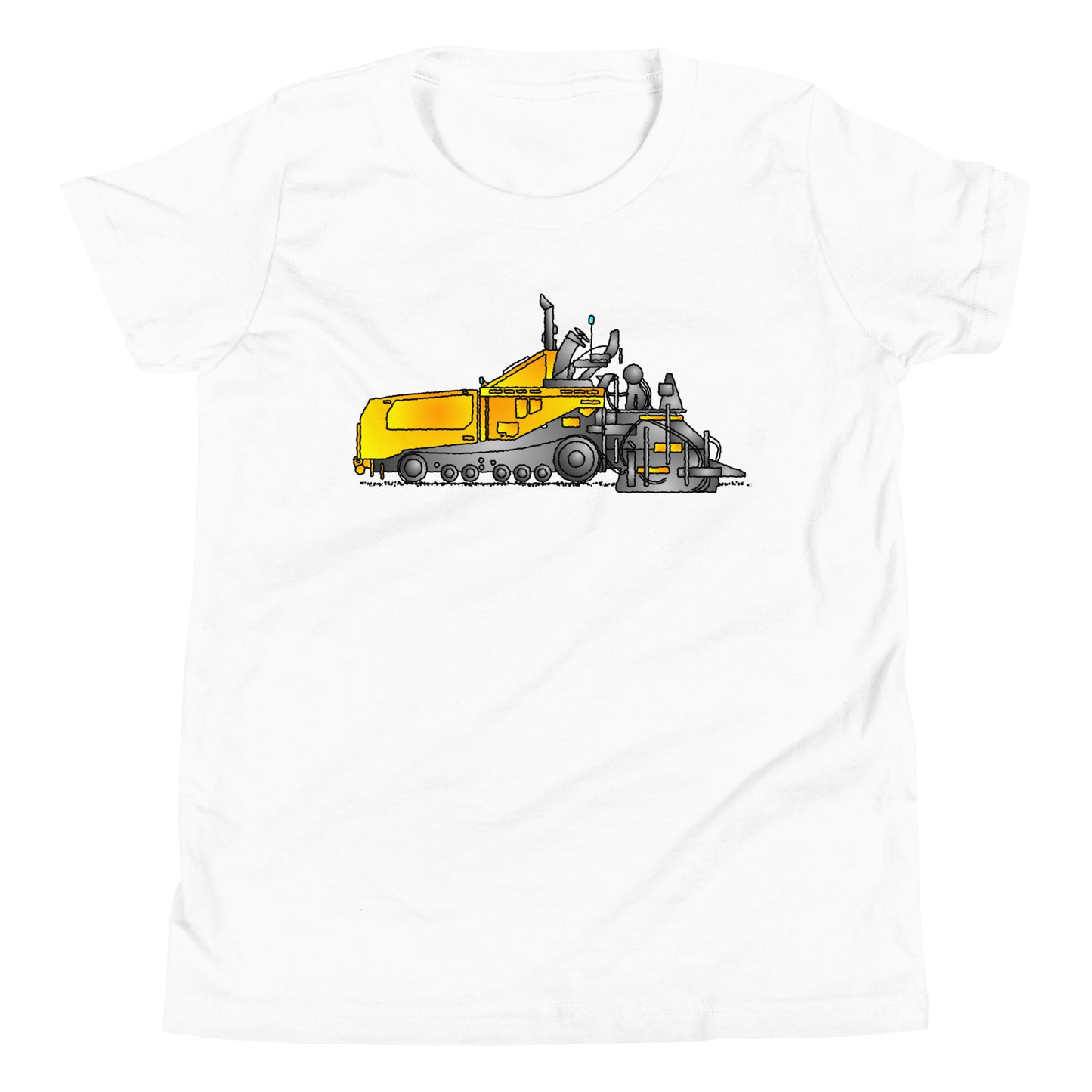 Youth Yellow Asphalt Paver T-Shirt