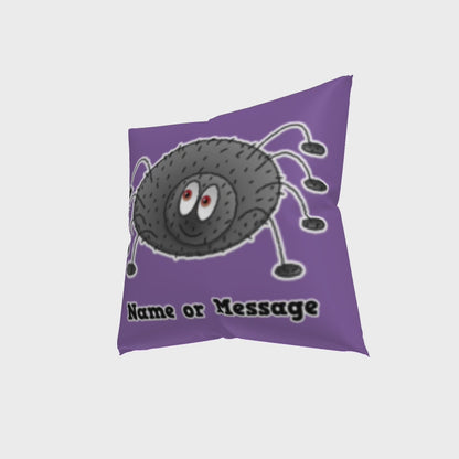 Purple Spider Pillow Cushion, Personalized P005