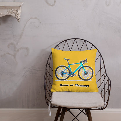 Bicycle Pillow Cushion, Personalized