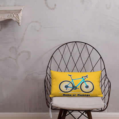 Bicycle Pillow Cushion, Personalized