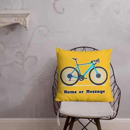 Bicycle Pillow Cushion, Personalized