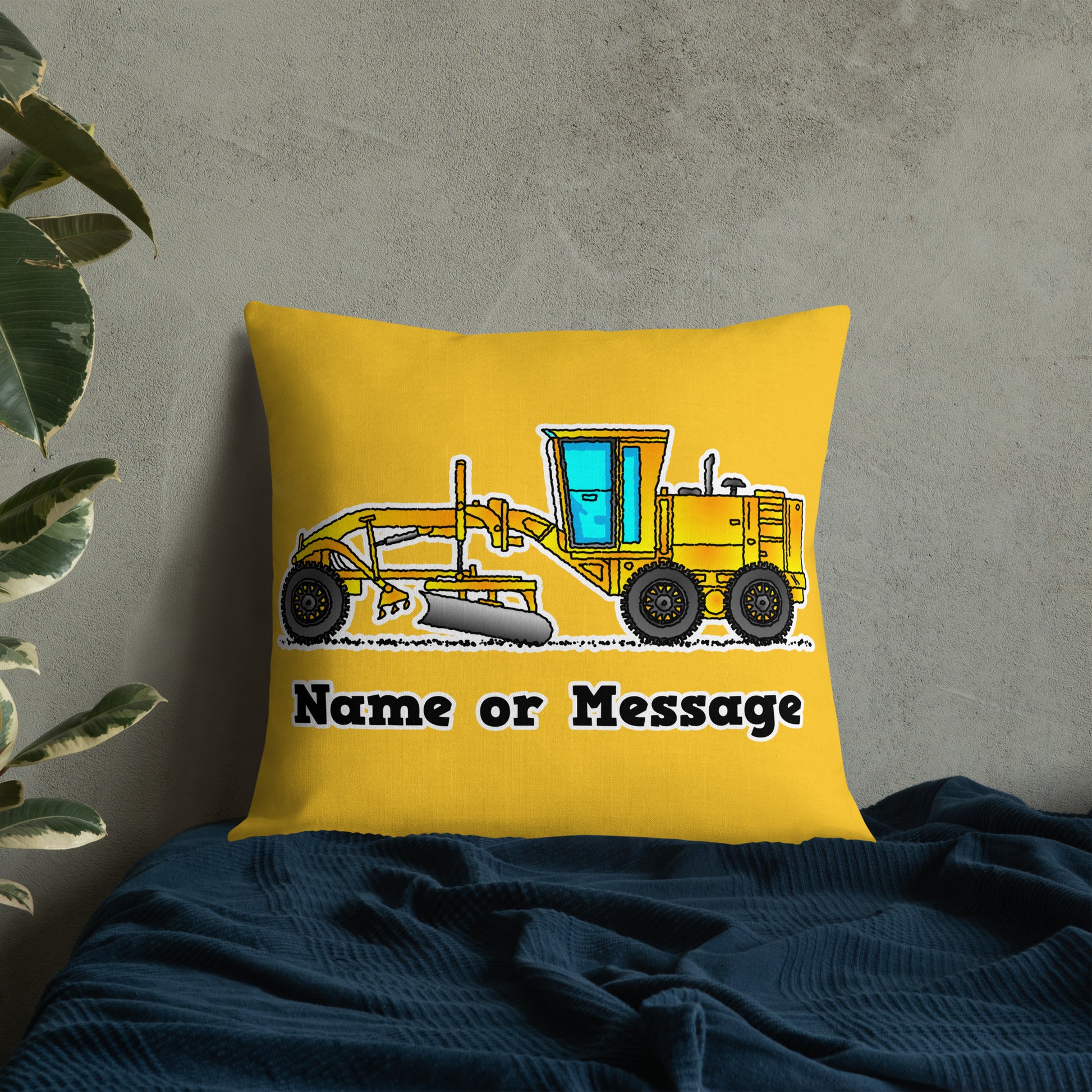 Forklift Truck Pillow Cushion. Personalized Accent Pillows