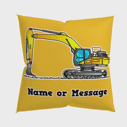 Excavator Pillow Cushion P001