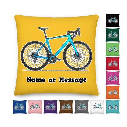 Bicycle Pillow Cushion, Personalized