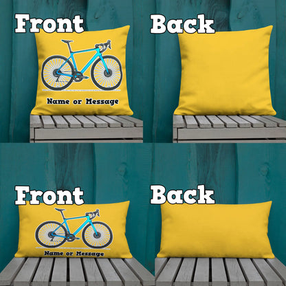 Bicycle Pillow Cushion, Personalized