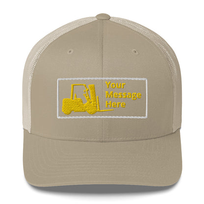 Forklift Truck Truckers Cap, Personalized C028