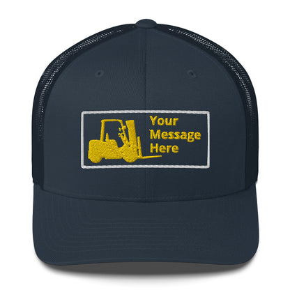 Forklift Truck Truckers Cap, Personalized C028