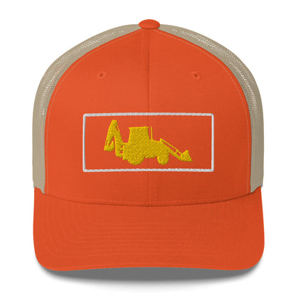 Backhoe Trucker Cap, Adult C004