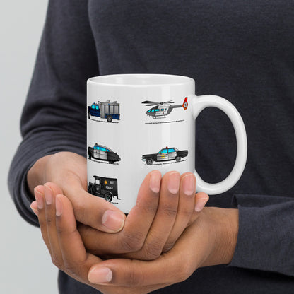 Police Vehicles Mug M070